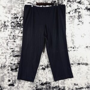 Eileen Fisher Pants Womens Size 3X Black‎ Capri Pull On